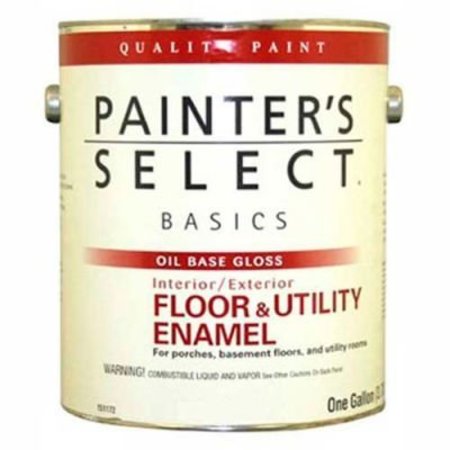 GENERAL PAINT Painter's Select Basics Floor & Utility Enamel, Gloss Finish, Light Gray, Gallon - 151156